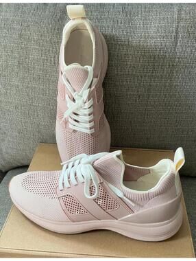 Tory Burch T Sock Runner Sneakers 10 Pink EUC